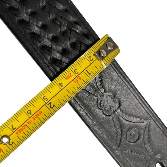 Vtg Mens Belt Black Leather
38 Handcrafted Mexico
Cowboy Rodeo Western 1.5" - Picture 12 of 16